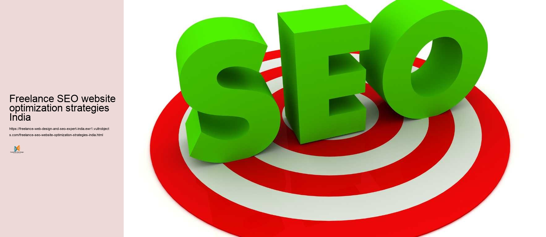 Freelance SEO website optimization strategies India