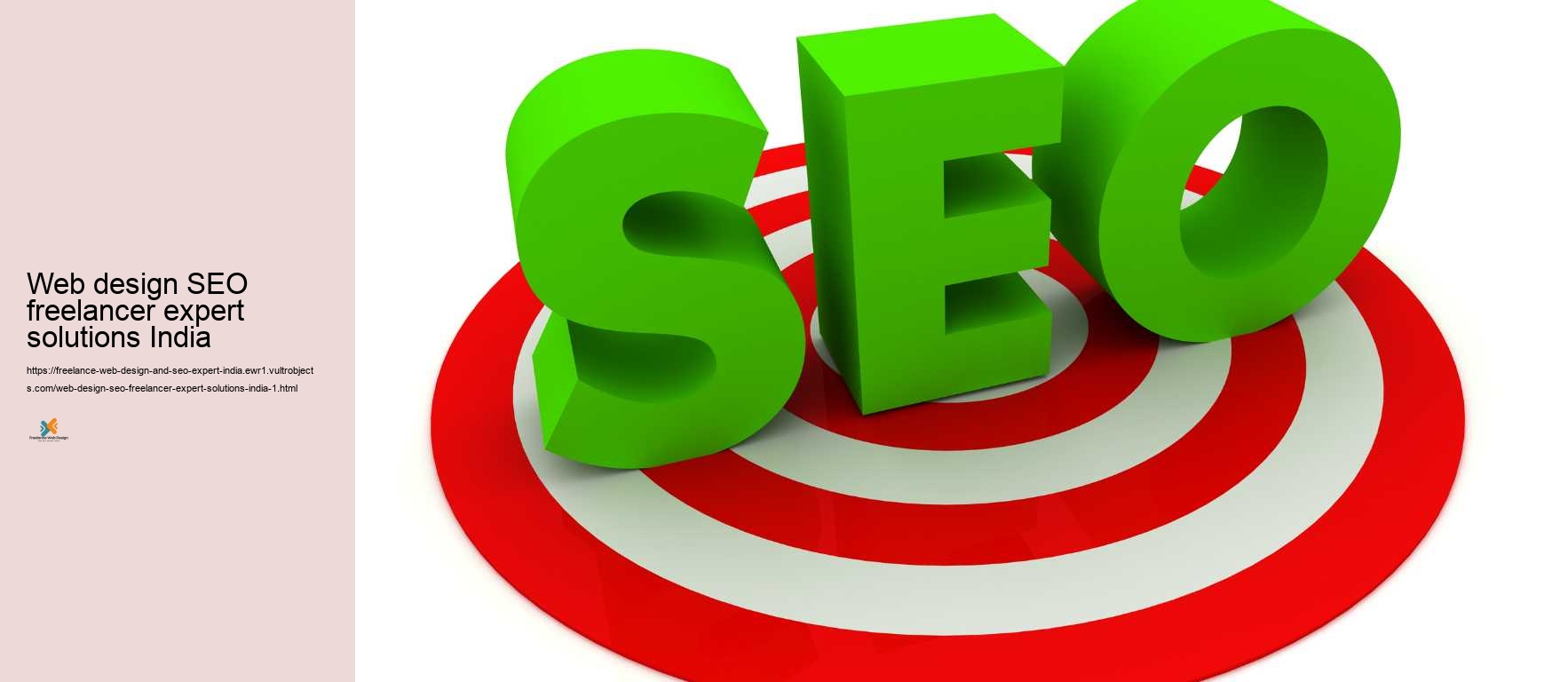 Web design SEO freelancer expert solutions India